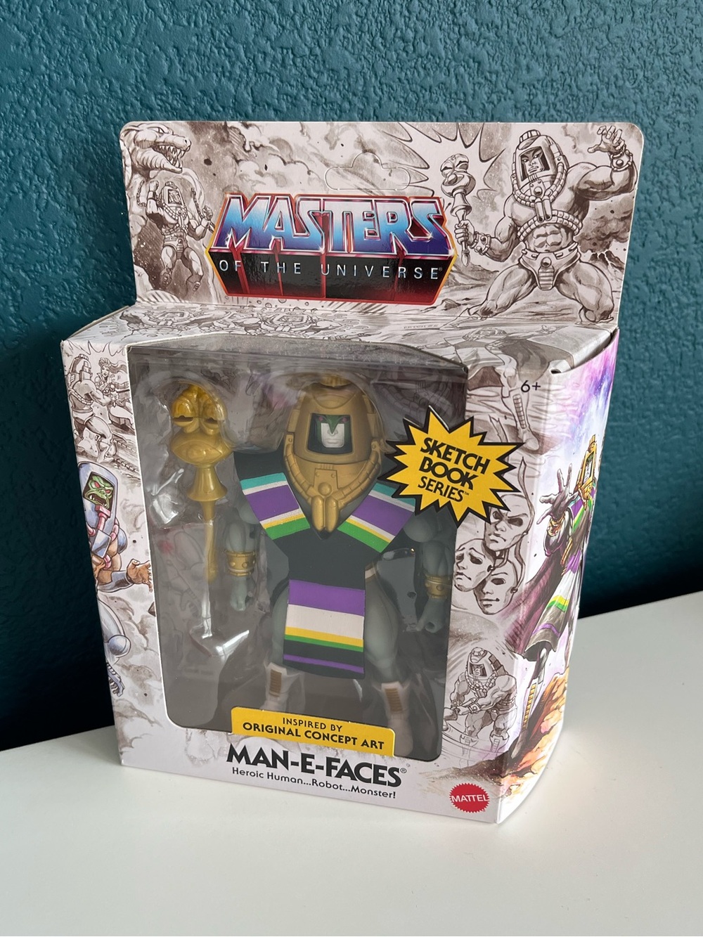 Masters of the Universe Origins Man-E-Faces Sketchbook Series NWT